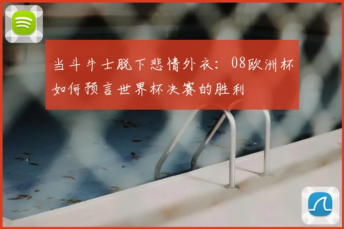 当斗牛士脱下悲情外衣：08欧洲杯如何预言世界杯决赛的胜利
